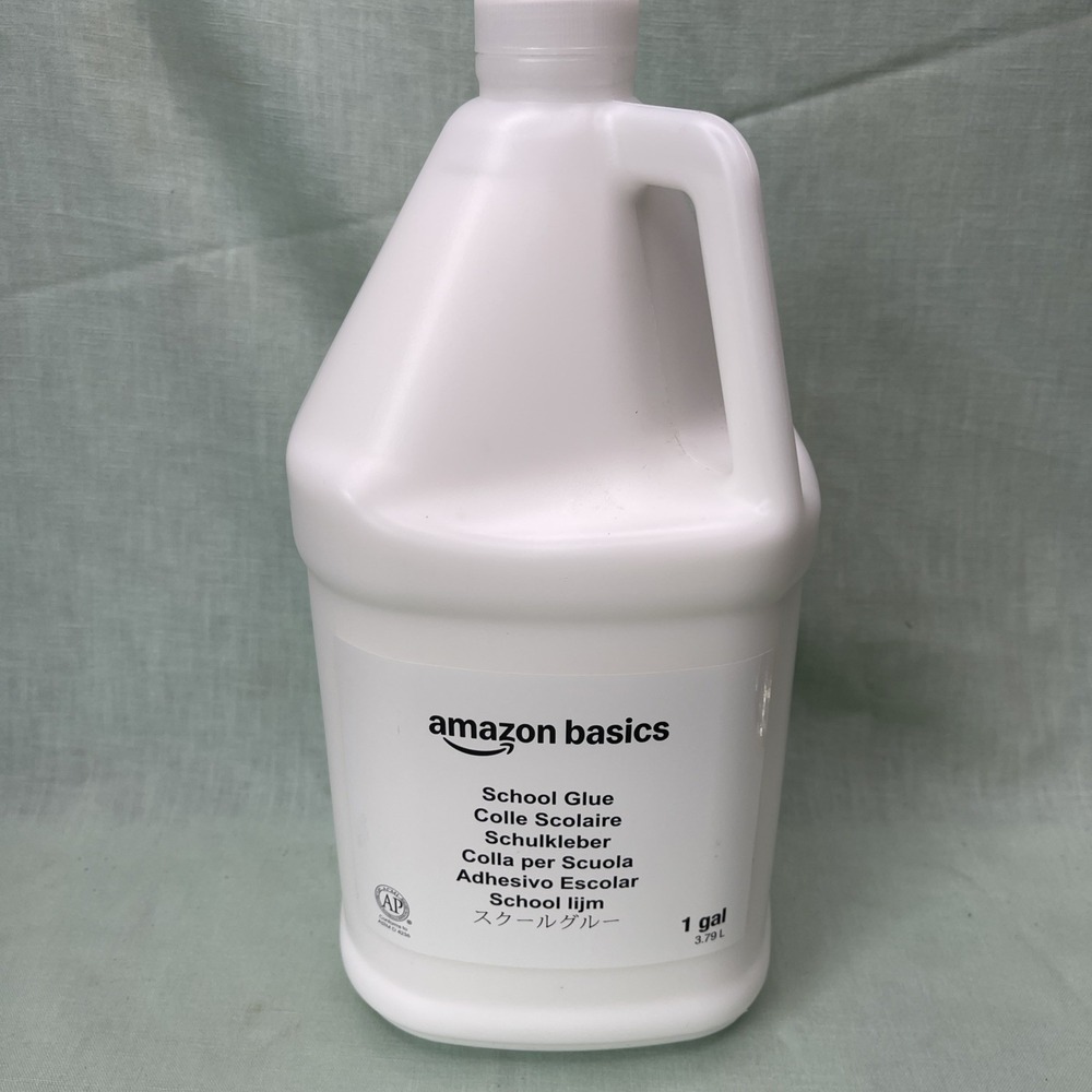 Amazon Basics School Glue 1 Gallon Slime Craft Adhesive Sealed
